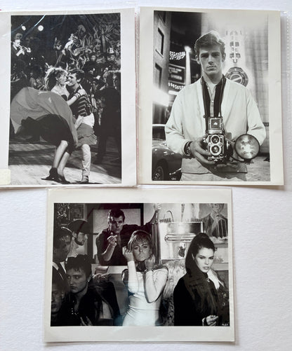 Original Black & White Stills for ABSOLUTE BEGINNERS of 1986 x 3