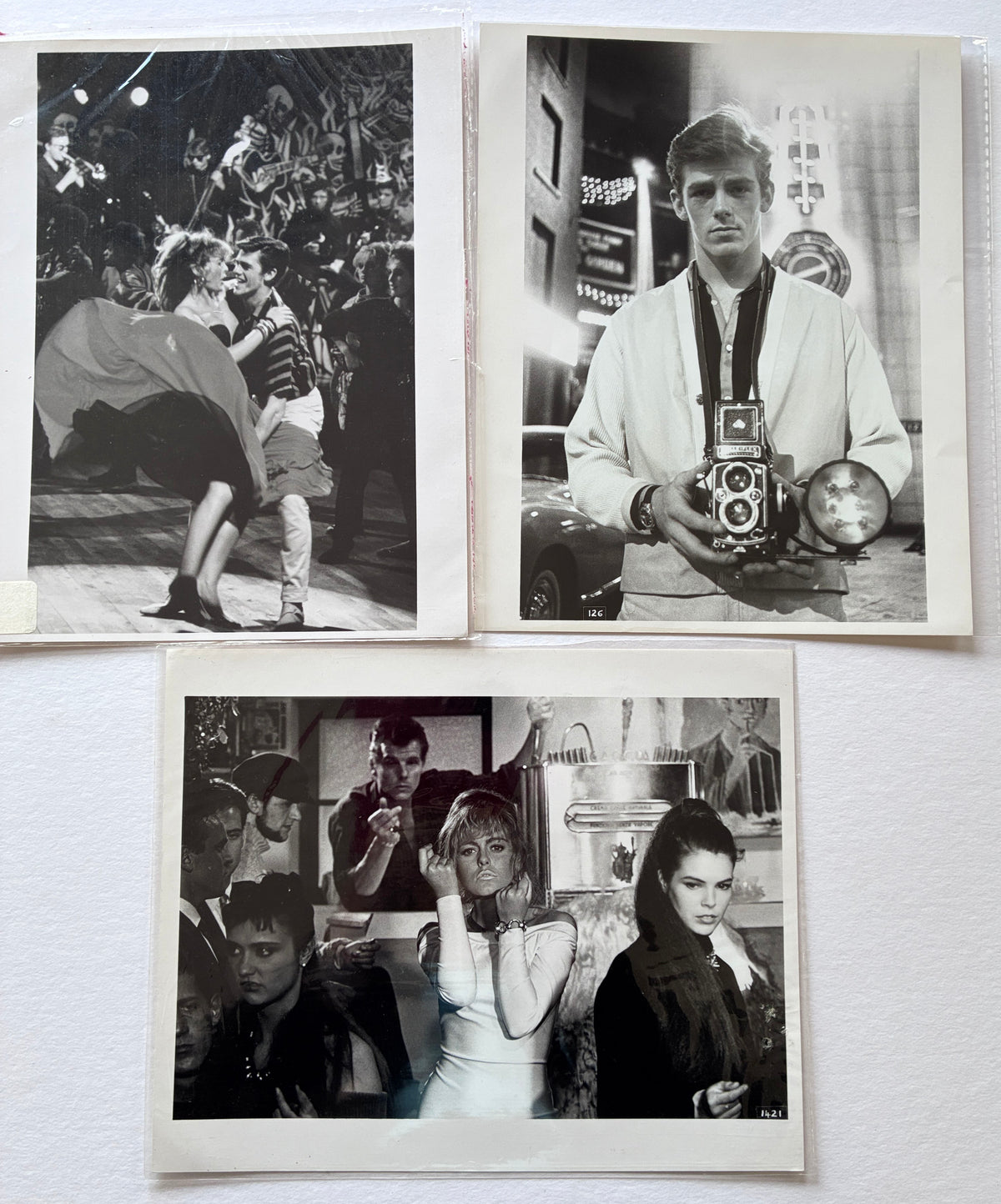 Original Black & White Stills for ABSOLUTE BEGINNERS of 1986 x 3