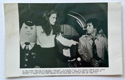 Original Black & White Stills for AIRPLANE of 1980 x 2 still in Polythene covers