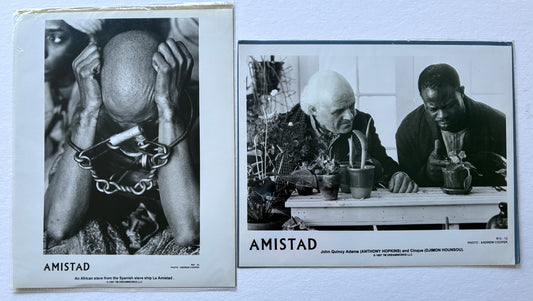 Original Black & White Stills for AMISTAD of 1997 starring Anthony Hopkins x 2