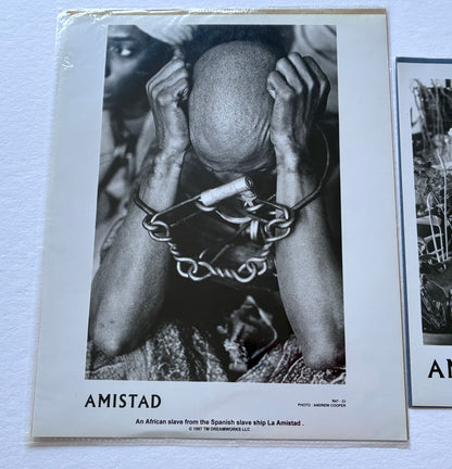 Original Black & White Stills for AMISTAD of 1997 starring Anthony Hopkins x 2