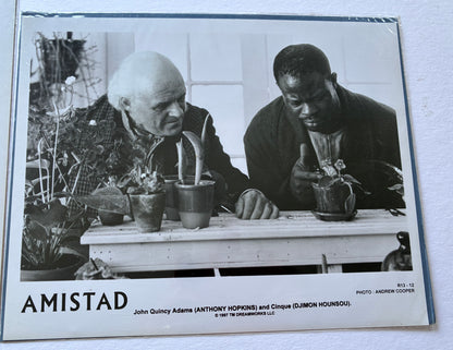 Original Black & White Stills for AMISTAD of 1997 starring Anthony Hopkins x 2