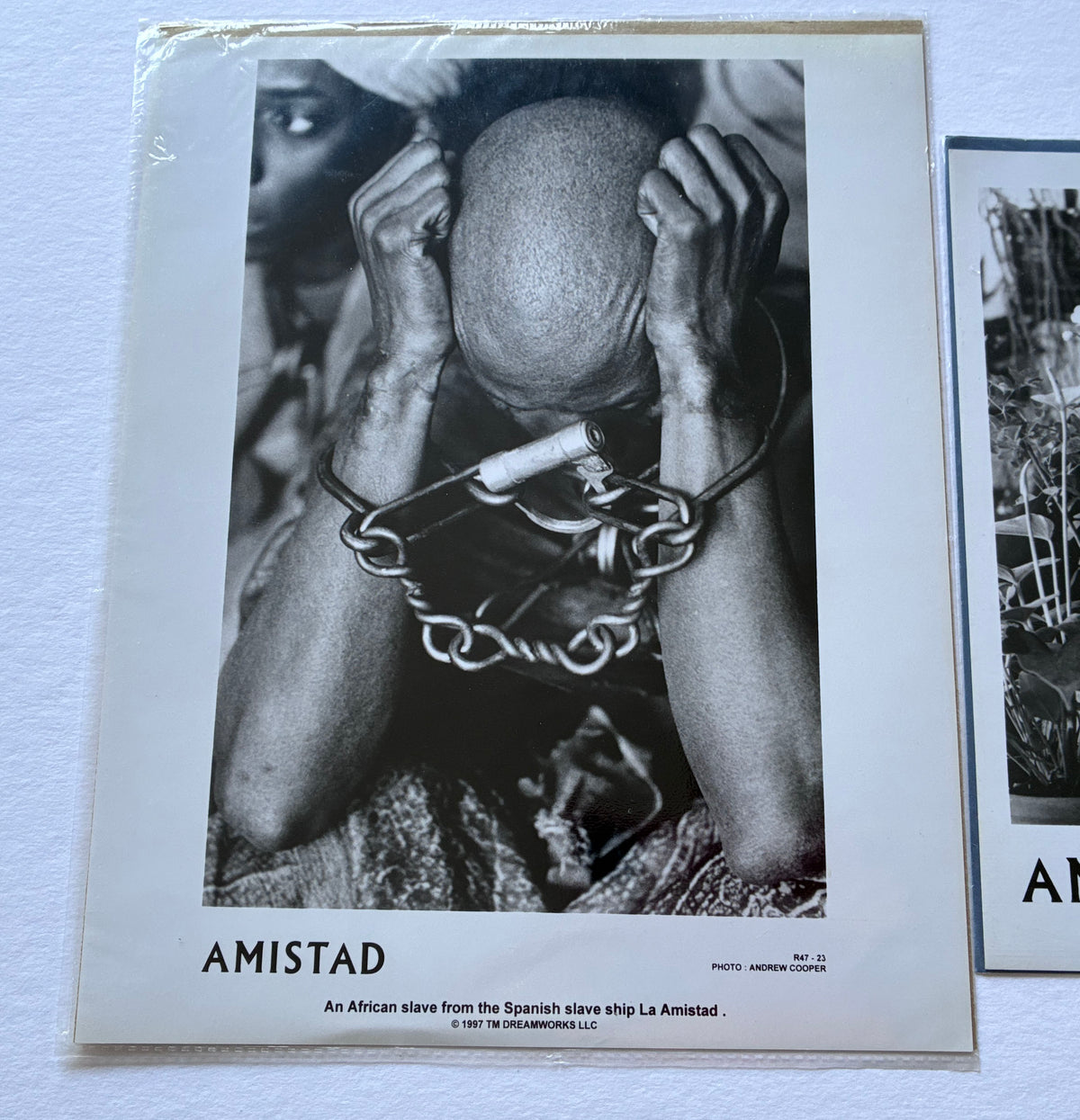 Original Black & White Stills for AMISTAD of 1997 starring Anthony Hopkins x 2
