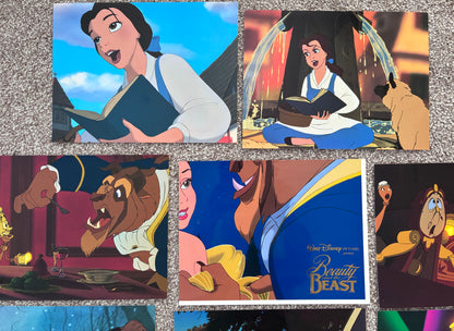 BEAUTY & The BEAST Original Lobby Cards x 8. Perfect condition (no pin holes/marks)