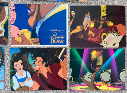 BEAUTY & The BEAST Original Lobby Cards x 8. Perfect condition (no pin holes/marks)