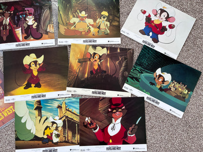 An American Tail: Fievel Goes West Original Lobby Cards x 8 plus a Press pack