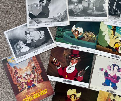 An American Tail: Fievel Goes West 8 Lobby Cards, 8 B&W Stills plus a Press pack