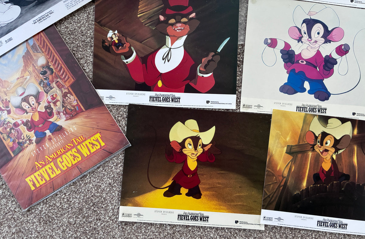 An American Tail: Fievel Goes West 8 Lobby Cards, 8 B&W Stills plus a Press pack