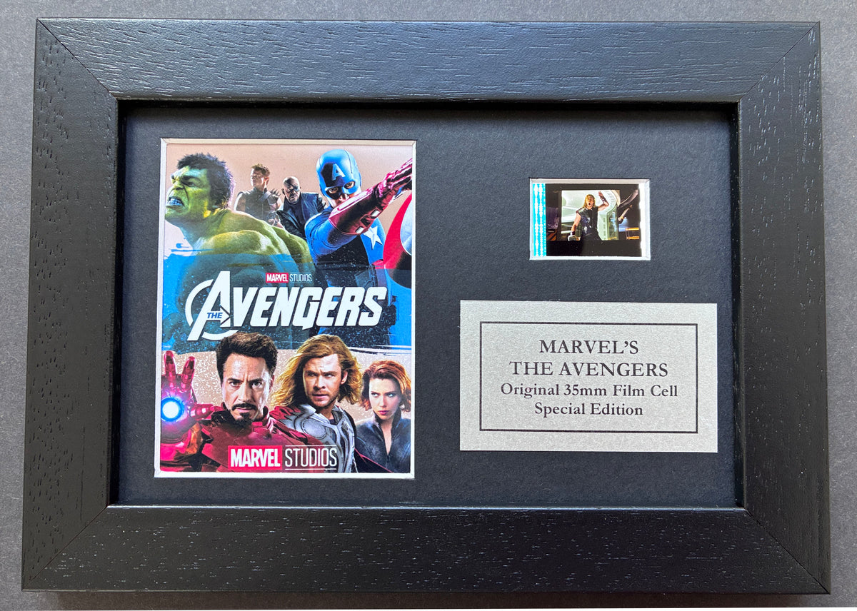 Marvel's THE AVENGERS Original Mini 35mm Film Cell in Quality Wood Frame + COA