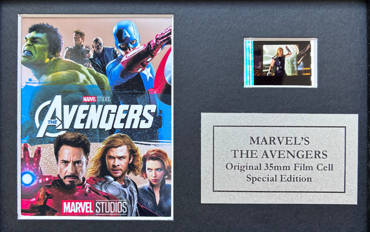 Marvel's THE AVENGERS Original Mini 35mm Film Cell in Quality Wood Frame + COA