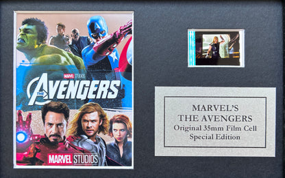 Marvel's THE AVENGERS Original Mini 35mm Film Cell in Quality Wood Frame + COA