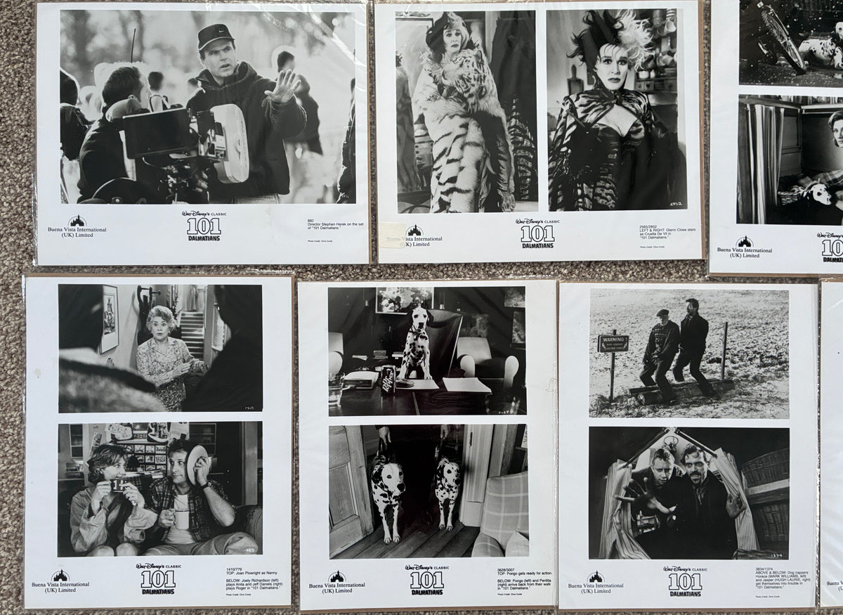 Original 7 x Black & White Stills for Walt Disney's 101 Dalmatians from 1996