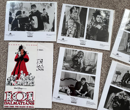 Original 7 B&W Stills + Press Pack for Walt Disney's 101 Dalmatians from 1996