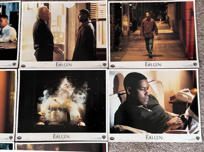 FALLEN (1998) Original 14"x 11" Lobby Cards x 8 Denzel Washington & John Goodman