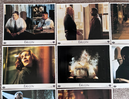 FALLEN (1998) Original 14"x 11" Lobby Cards x 8 Denzel Washington & John Goodman