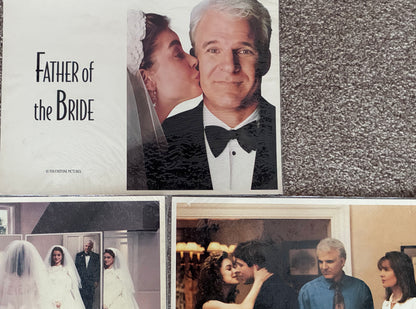 Father of The Bride (1991) Original 14"x 11" Lobby Cards x 3 Steve Martin & Diane Keaton