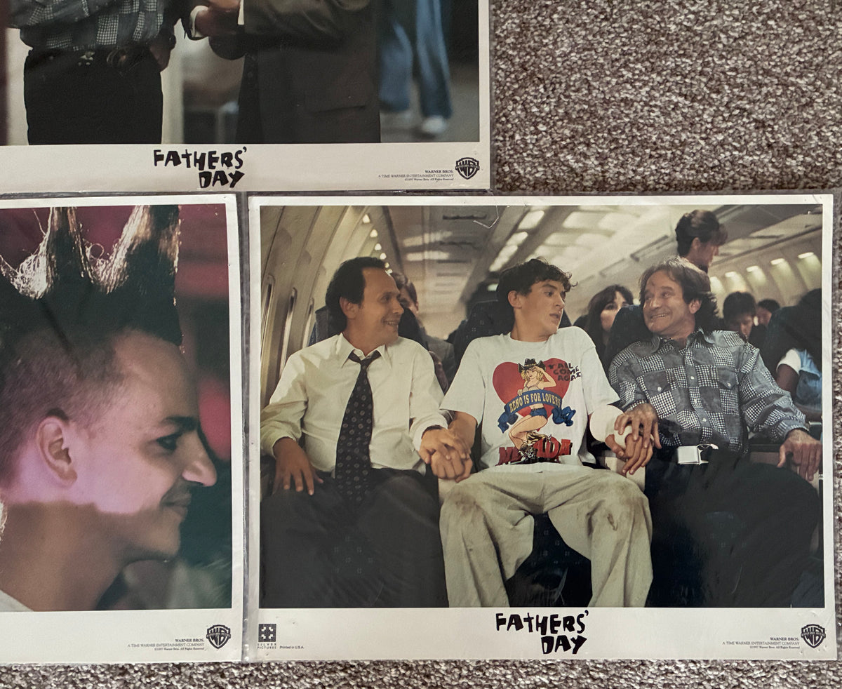 FATHERS' DAY 1997 Original 14"x 11" Lobby Cards x 3 Robin Williams & Billy Crystal