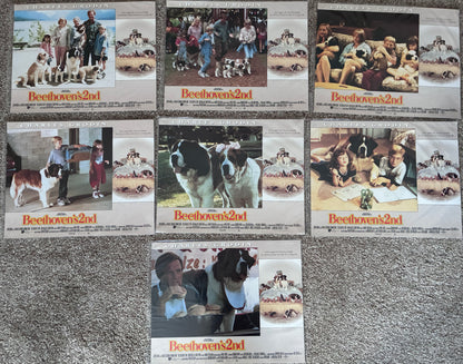 Beethoven's 2nd (1993) Original 14"x 11" Lobby Cards x 6 - Charles Grodin