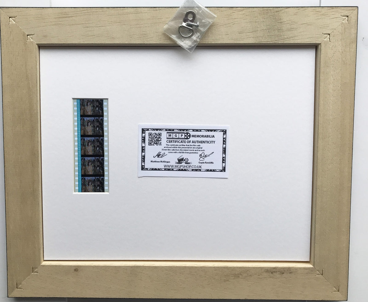 Handmade display featuring original 35mm film cells for a FLASH GORDON fan vSR