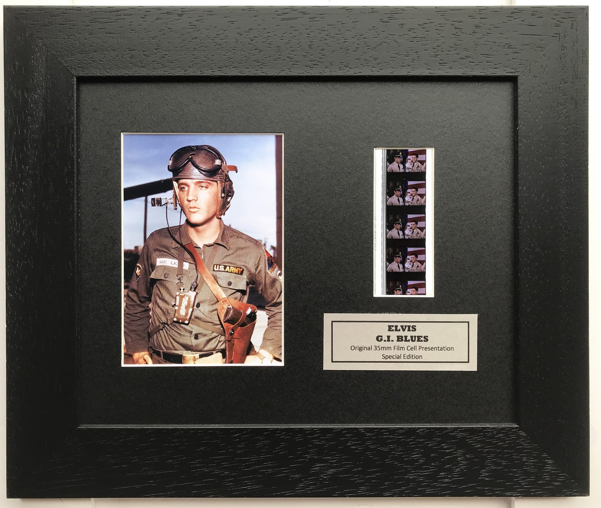 Hand crafted display featuring original film cells for ELVIS PRESLEY fans vGIB