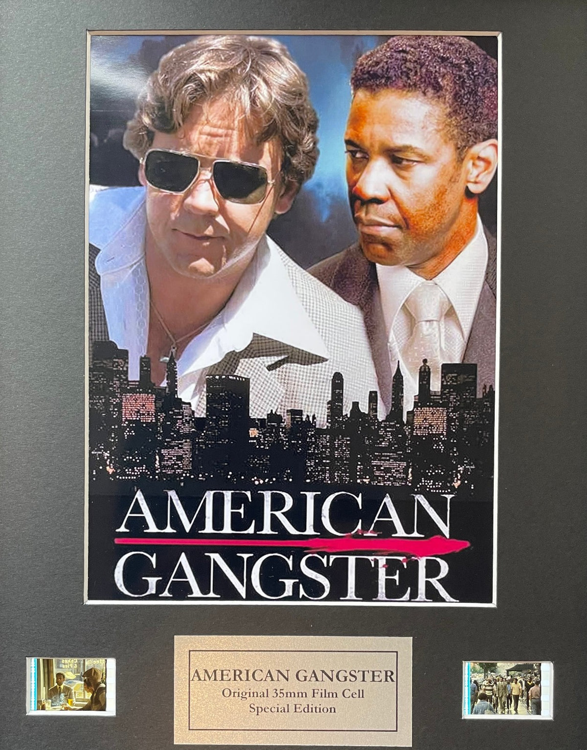 AMERICAN GANGSTER of 2007 Original 35mm Film Cell Memorabilia + COA