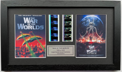 Handmade display inc original film cells for War of The Worlds fans 1953 & 2005
