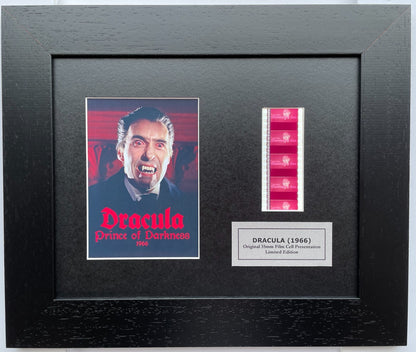 Handmade display featuring original RARE 35mm film cells for DRACULA 1966 fans