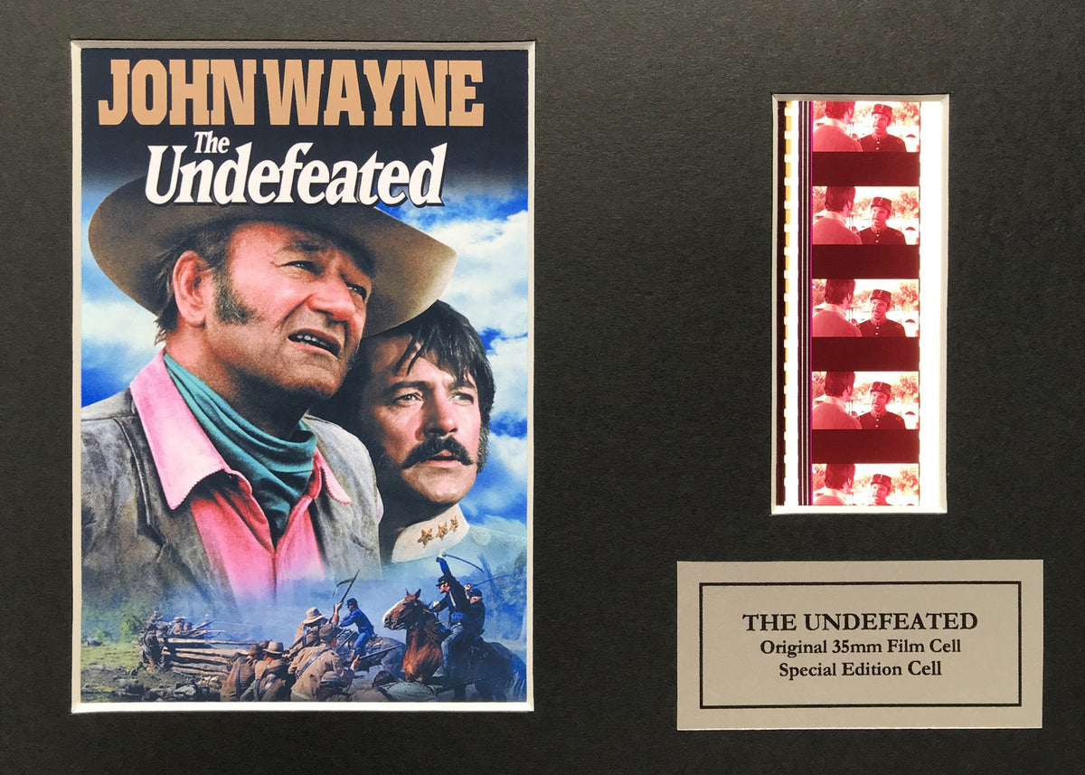 Hand crafted display featuring original 35mm film cells for THE UNDERFEATED fans