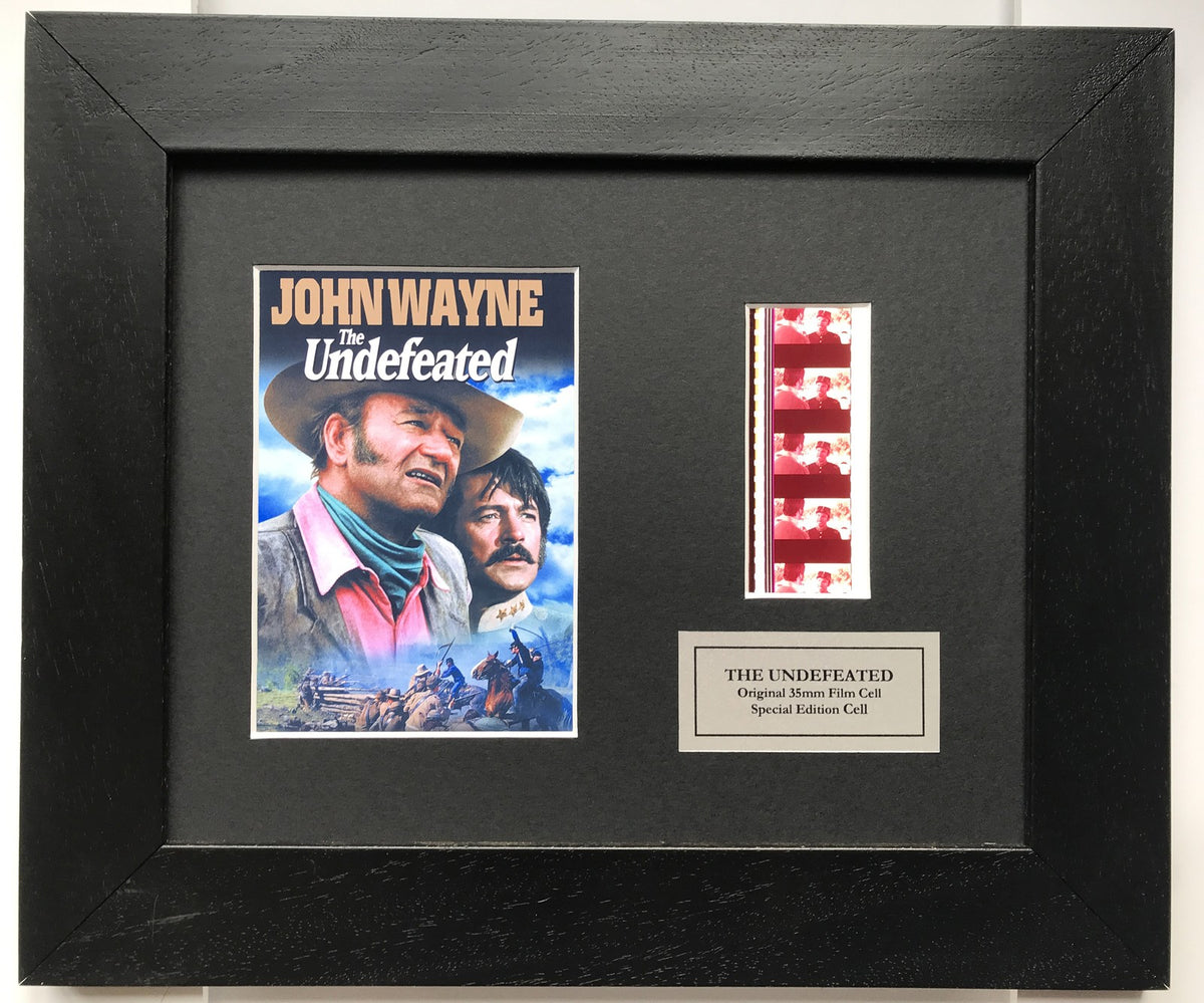 Hand crafted display featuring original 35mm film cells for THE UNDERFEATED fans